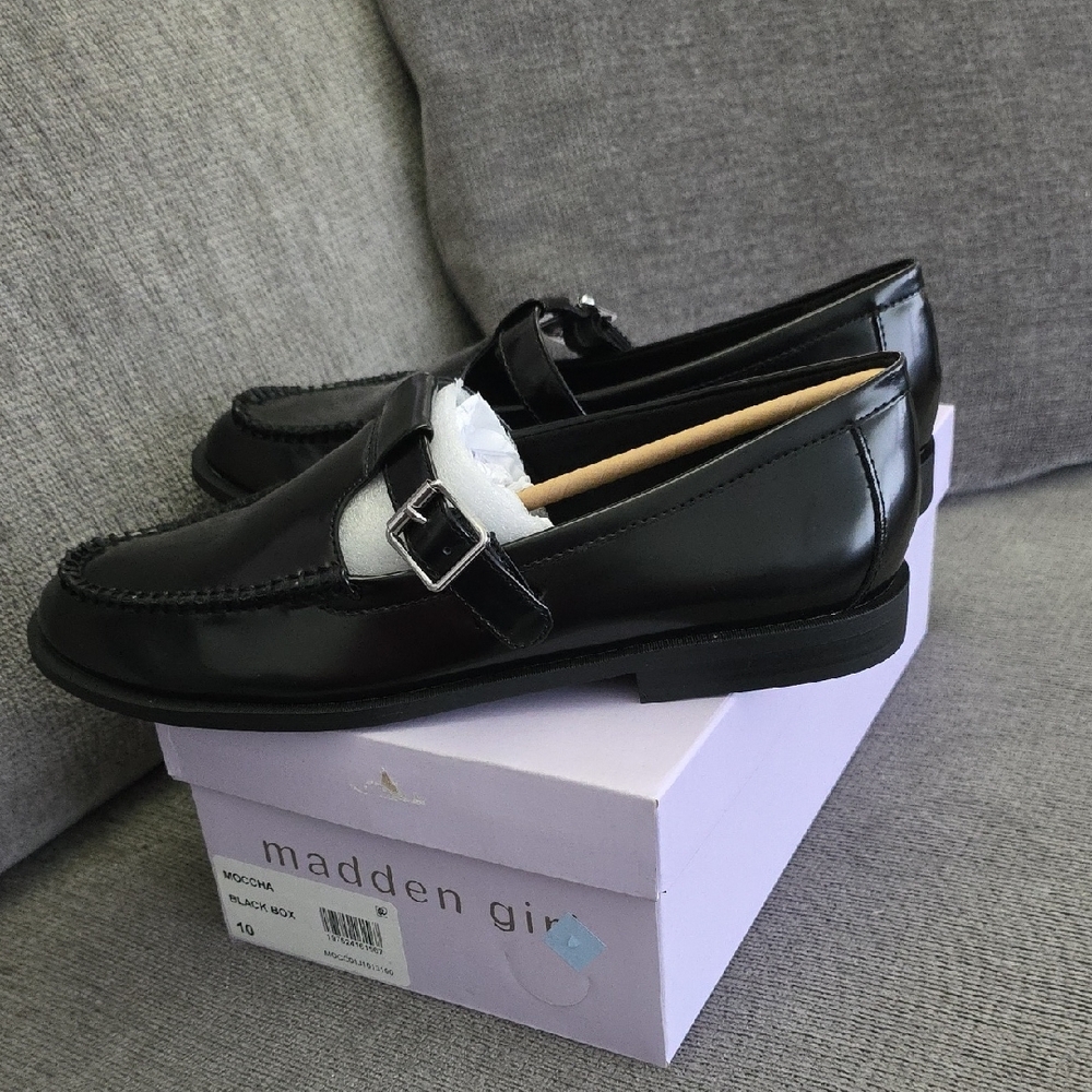 NEW Madden Girl Black Loafers